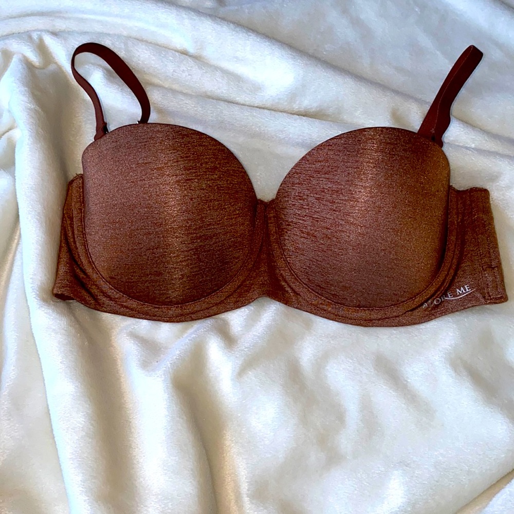 Adore me push-up bra 34C adjustable straps brown